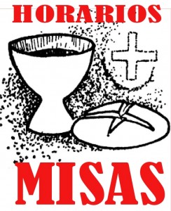 Resultado de imagen de horarios de misas