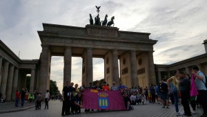 En Berlín, Puerta de Brandenburgo