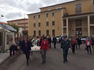 Procesión desde el cuartel de Ciudad Rodrigo hasta la parroquia de San Cristóbal