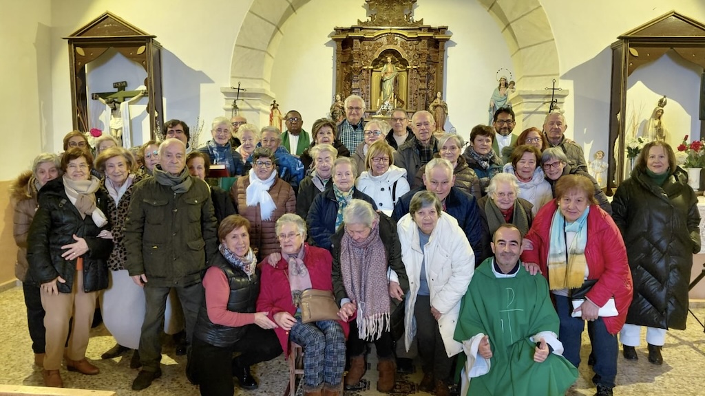 Asistentes a la misa por las vocaciones del Arciprestazgo de Argañán