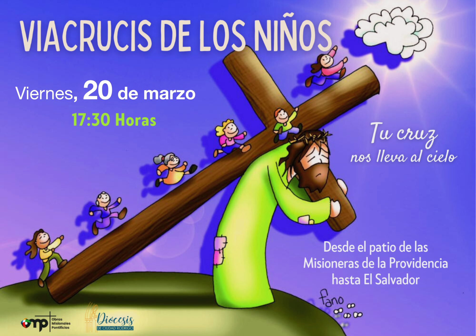 Víacrucis de los niños Cartel