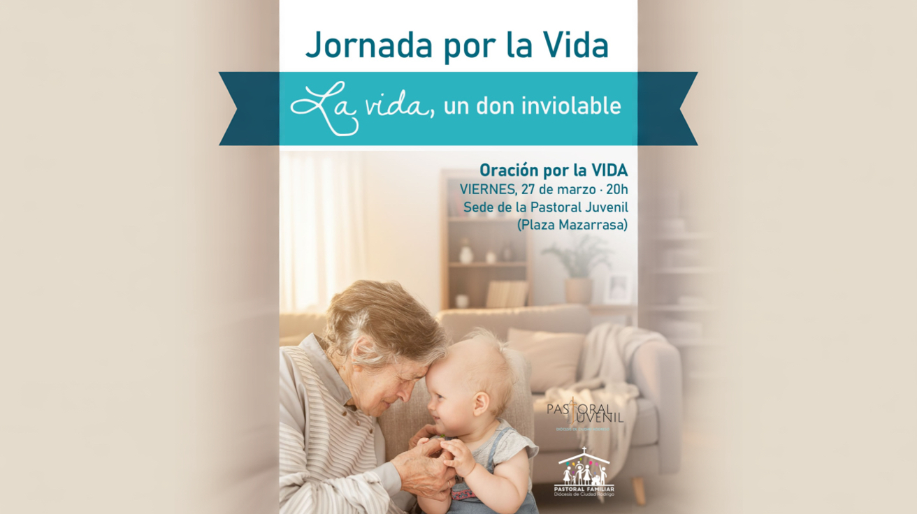 Cartel oración por la vida