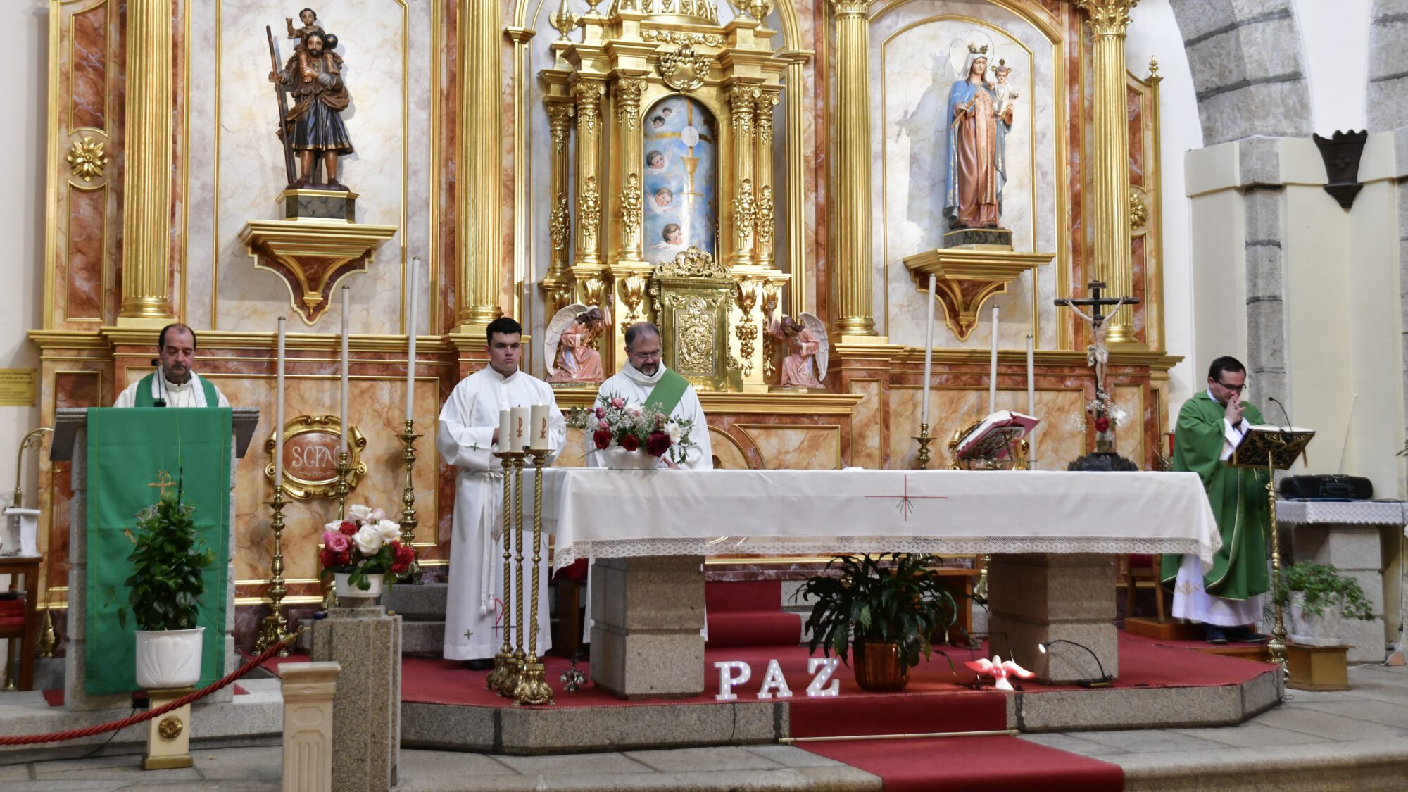 Misa de la cadena joven de oración por la visita del Papa León XIV