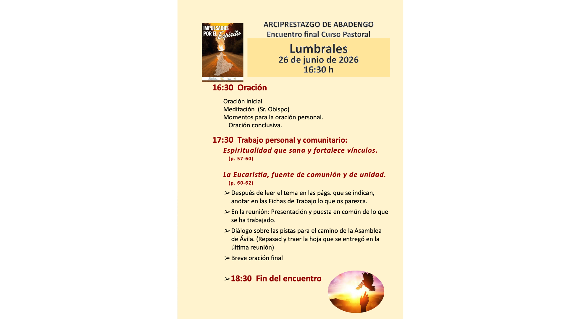 Retiro de fin de curso del Arciprestazgo de Abadengo