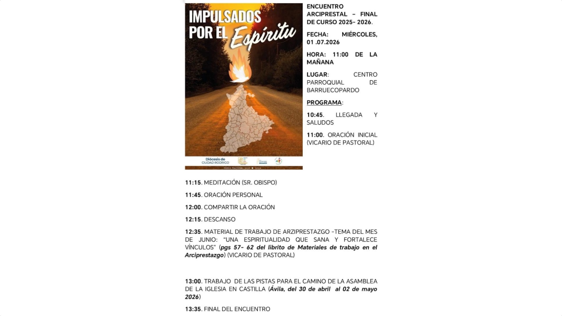 Encuentro de final de curso del Arciprestazgo de La Ribera