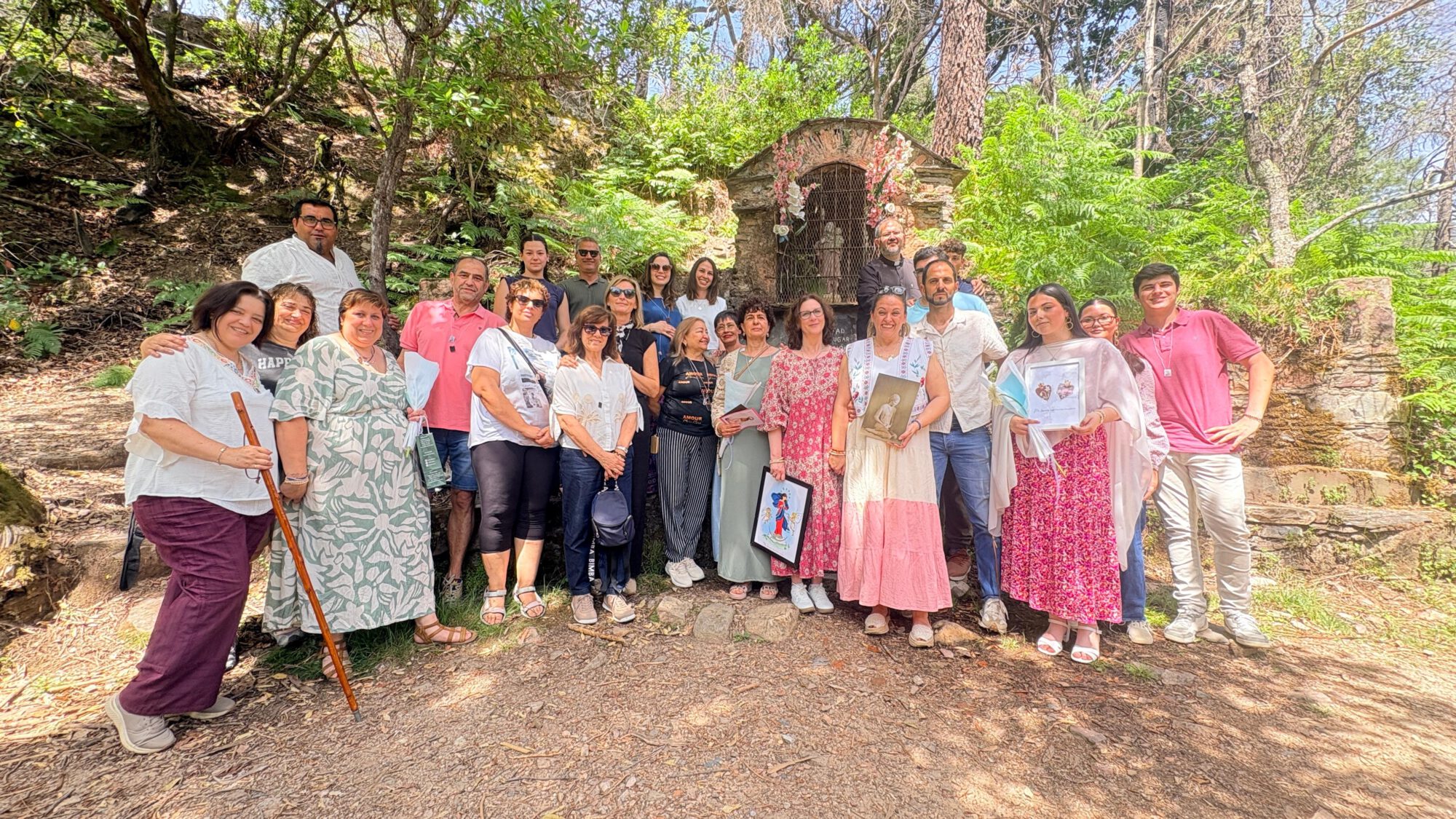 Participantes en la experiencia en el Monasterio de San José en Batuecas