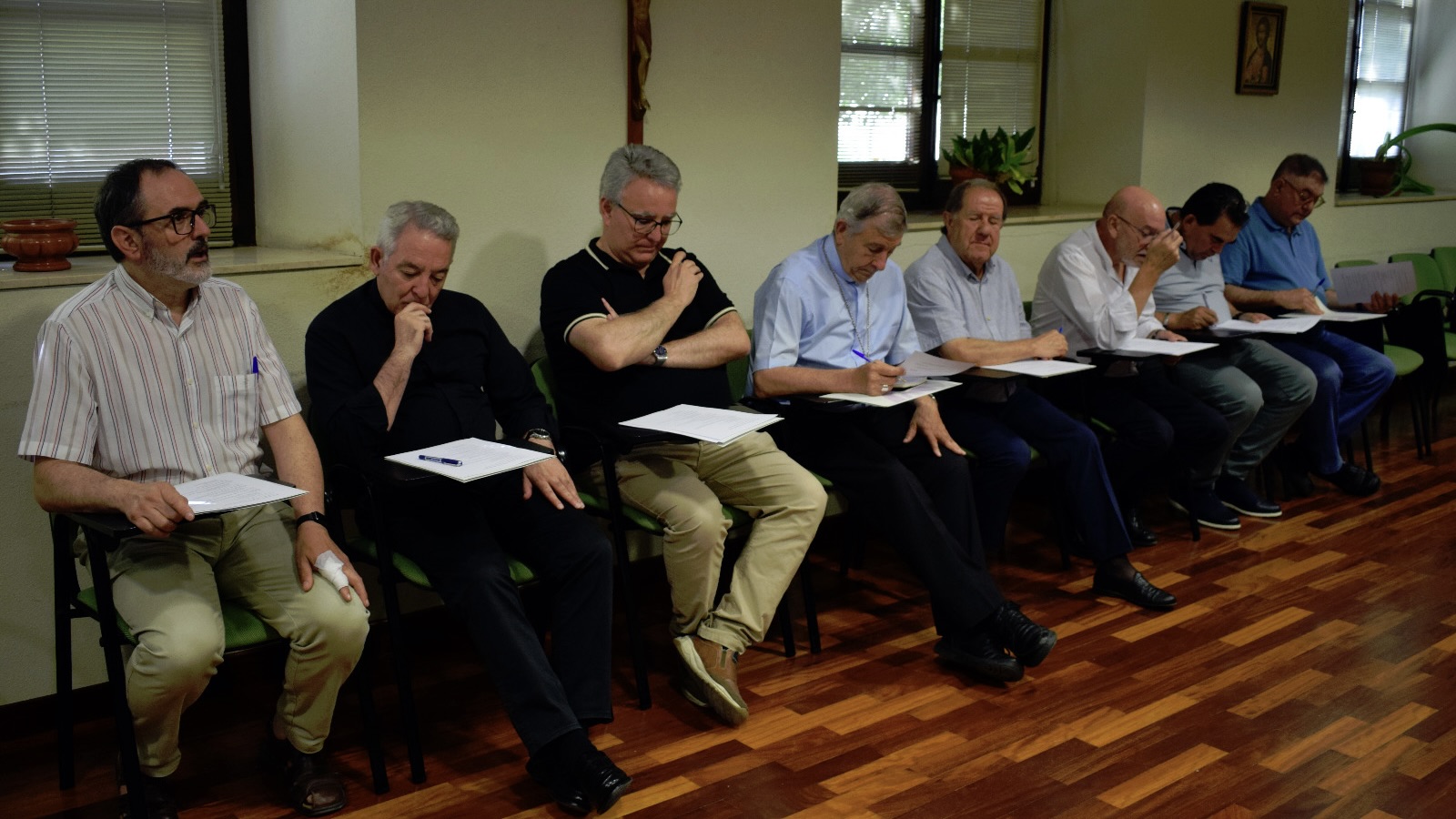 Mons. José Luis Retana durante el Encuentro de obispo