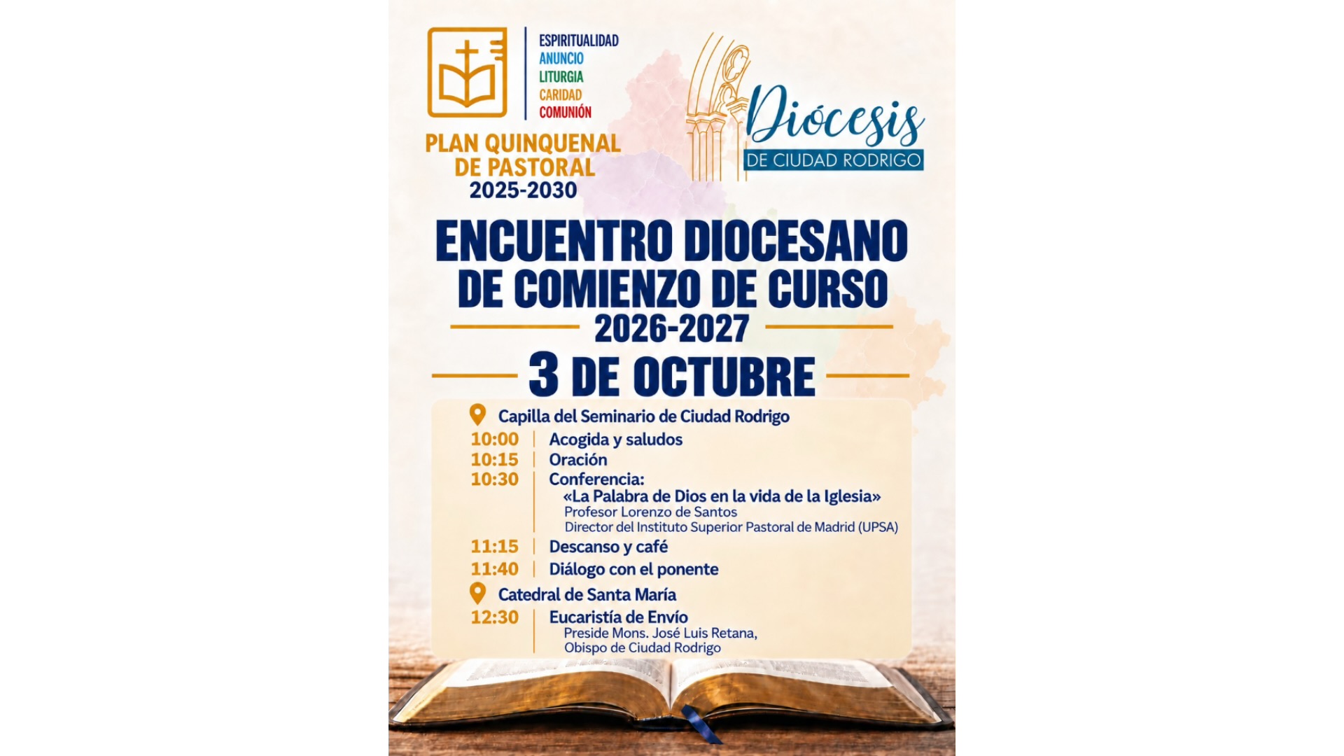 Inicio de curso pastoral
